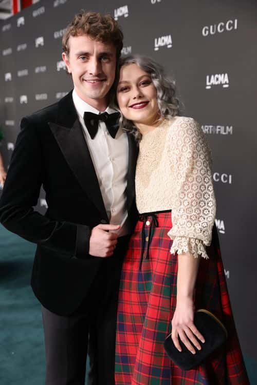 (L-R) Paul Mescal, wearing Gucci, and Phoebe Bridgers, wearing Gucci, attend the 10th Annual LACMA ART+FILM GALA honoring Amy Sherald, Kehinde Wiley, and Steven Spielberg presented by Gucci at Los Angeles County Museum of Art on November 06, 2021 in Los Angeles, California.