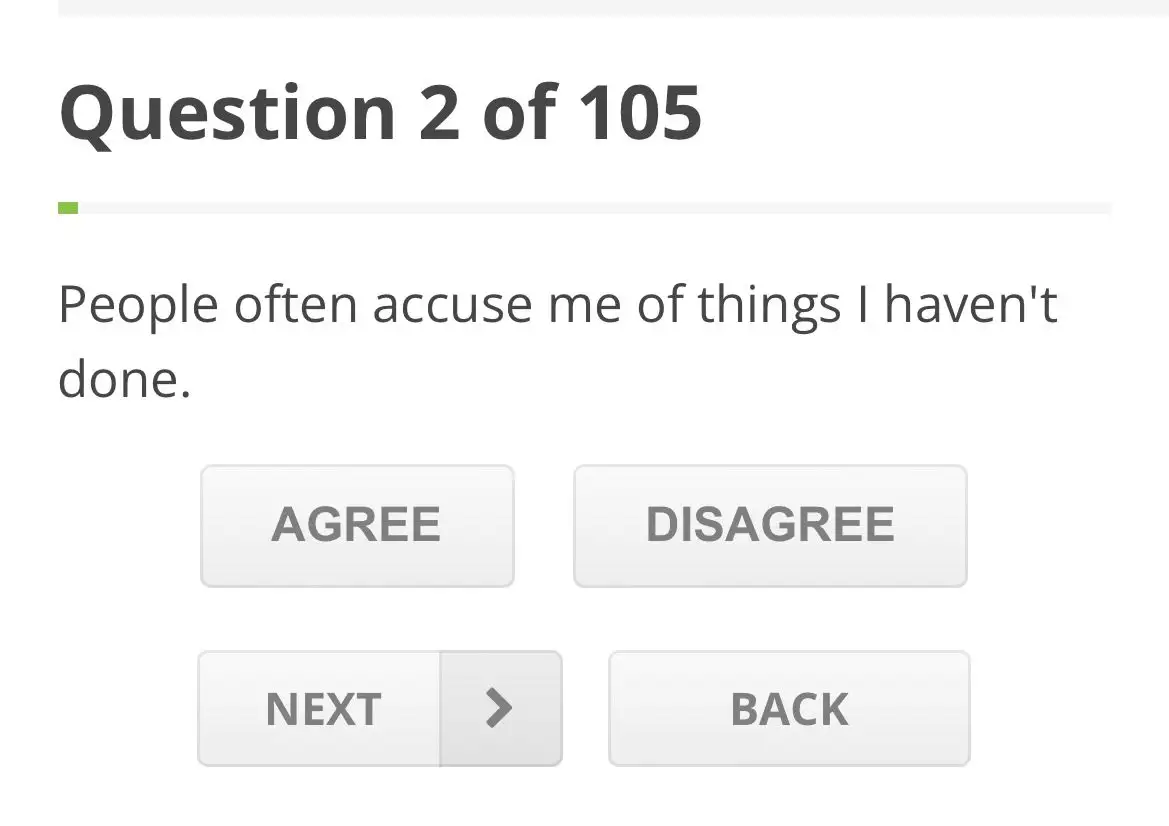 Style personality test (Screenshot/idrlabs.com)