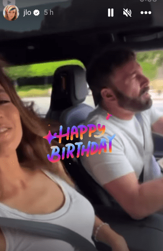 Jennifer Lopez, 54, took to Instagram to share a heartwarming video featuring both her and her partner, Ben Affleck (jlo/Instagram)