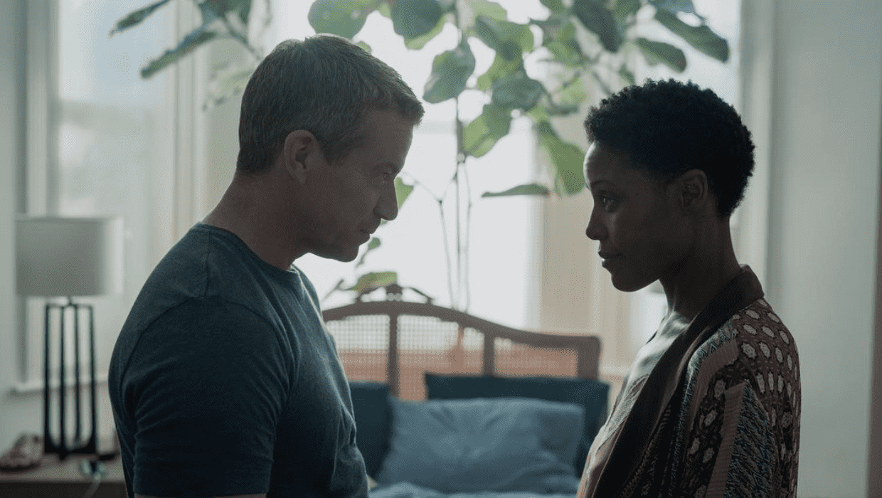 Max Beesley as Dl Daniel O'Farrel and Christine Adams as Marsha Smith-Nelson (@archiepanjabi/Instagram)