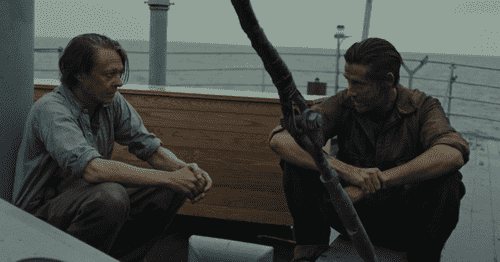 Kristoffer Joner and Pål Sverre Hagen in 'War Sailor' (Netflix)