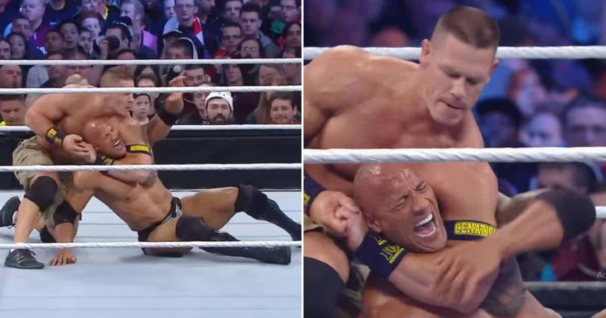 John Cena is shorter than The Rock (WWE/ YouTube)