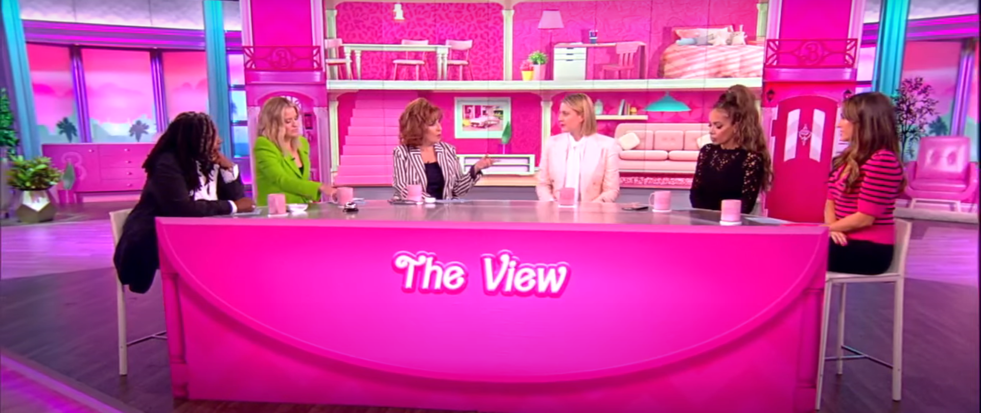 The sets of 'The View' see a major change to welcome Greta Gerwig (YouTube/TheView)