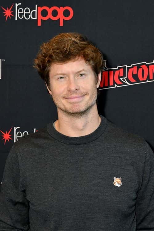 Anders Holm attends the Disney TV Muppet Mayhem interview during New York Comic Con 2022  on October 09, 2022 in New York City.