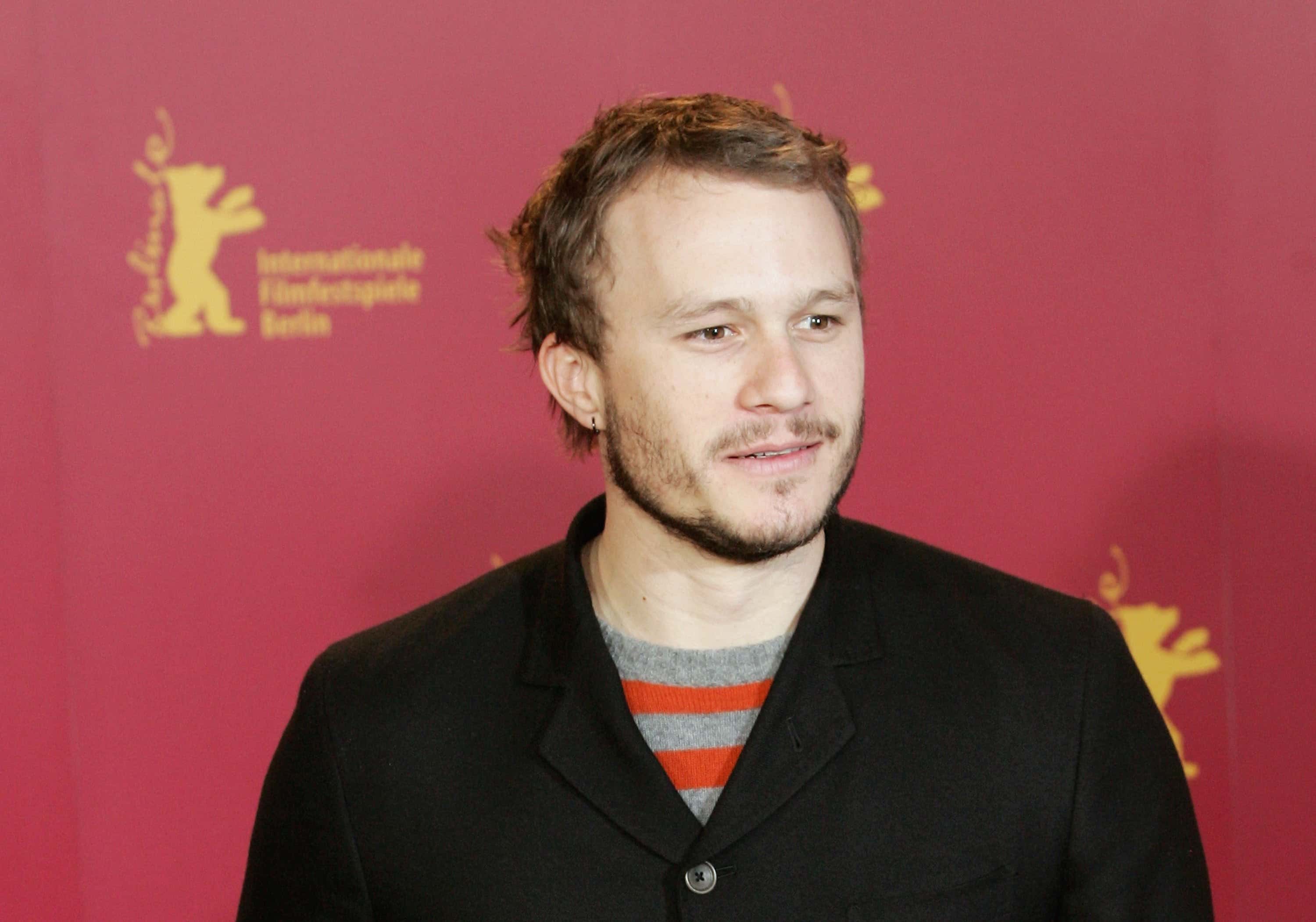 Actor Heath Ledger attends the photocall for