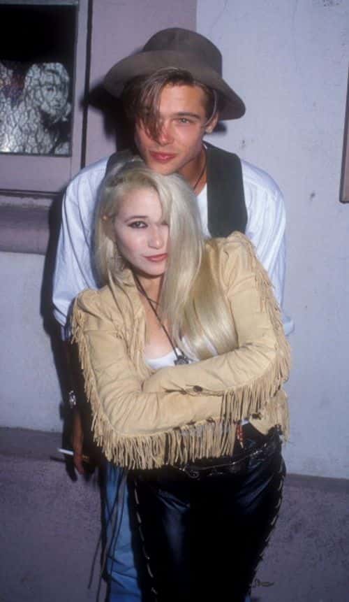 E.G. Daily and Brad Pitt during E.G. Daily Album Listening Party - 1989 in Los Angeles, California, United States. ***Exclusive*** (Photo by Barry King/WireImage)