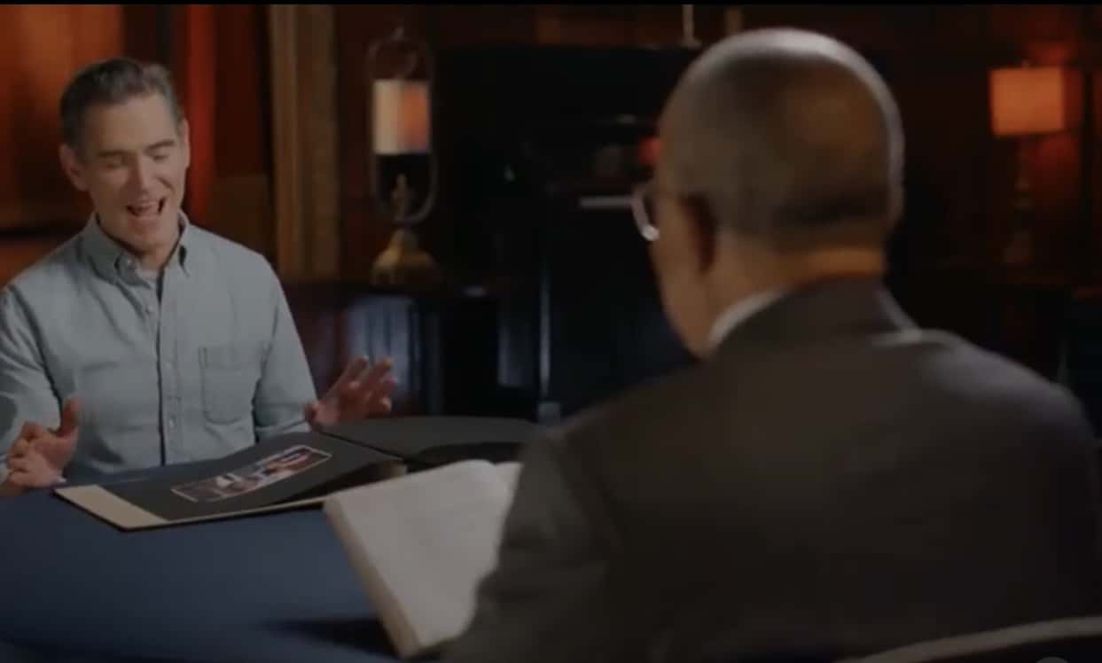 The moment of reveal when Billy Crudup found out he was related to Terry Crews (@terrycrews/Instagram)