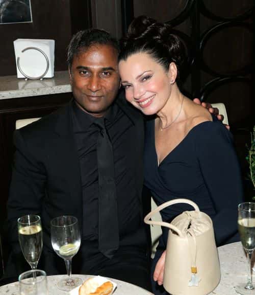 Shiva Ayyadurai and actress Fran Drescher attend the 68th Annual Tony Awards Gala at The Plaza Hotel on June 8, 2014 in New York City.