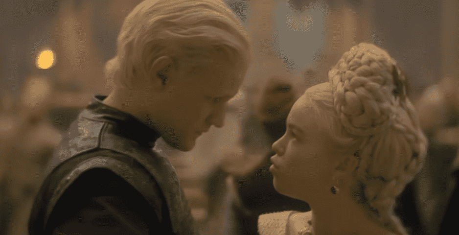 Viewers were disgusted after Daemon Targaryen (Matt Smith) seduced his teenage niece, Rhaenyra (Milly Alcock) (HBO screenshot)