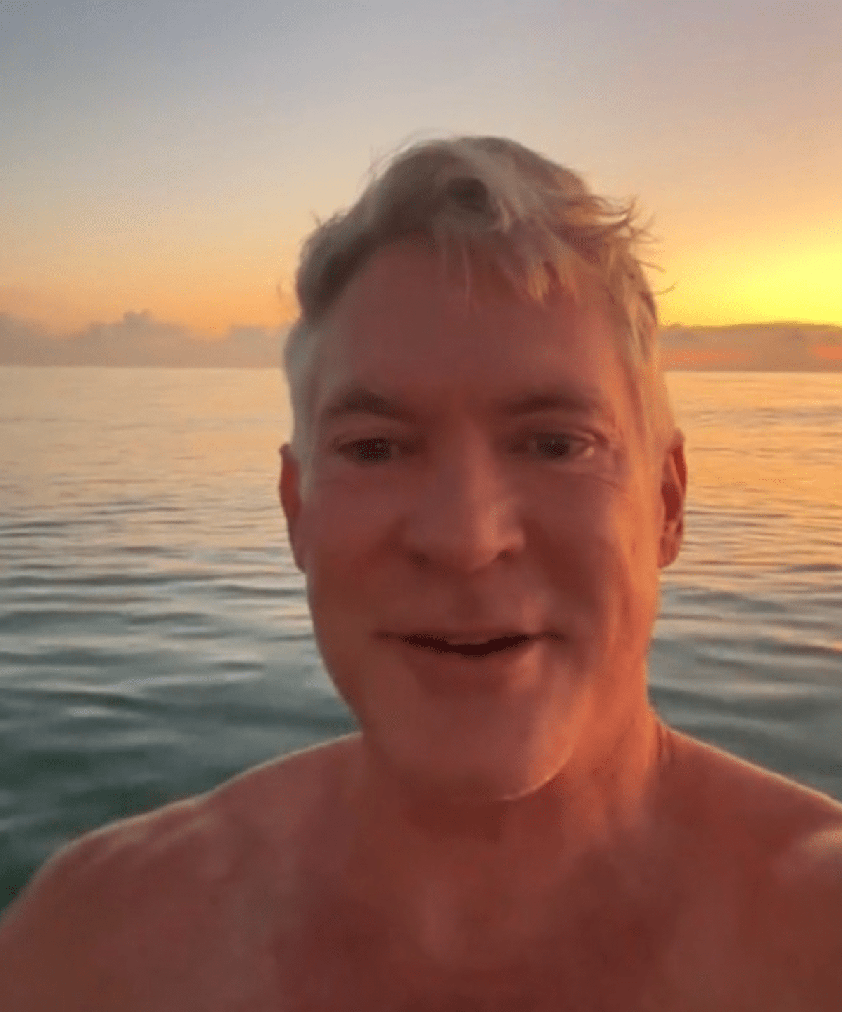 Sam Champion shared a glimpse of Florida sunrise over the Atlantic ocean (@samchampion/Instagram)