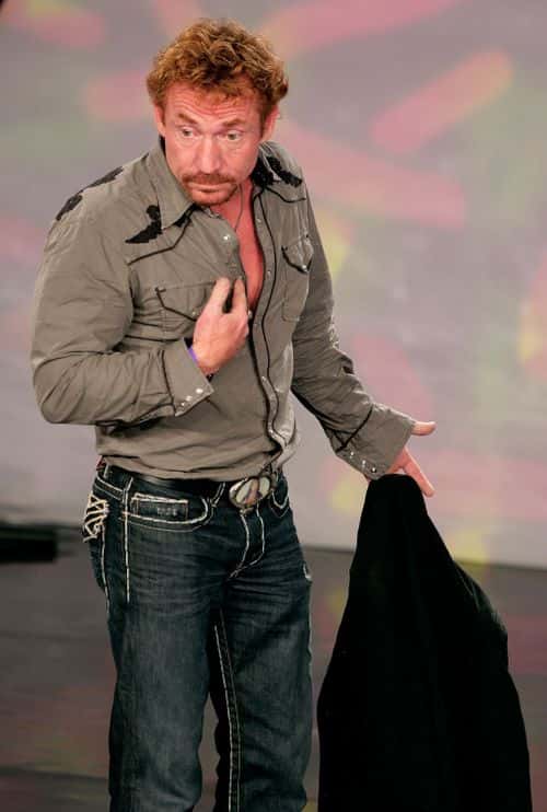 TV personality Danny Bonaduce onstage after flipping over Jonny Fairplay during the 2007 Fox Reality Channel Really Awards held at Boulevard 3 on October 2, 2007 in Hollywood, California.