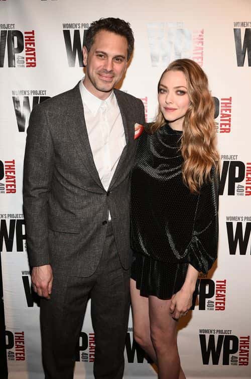 Thomas Sadoski and Amanda Seyfried attend WP Theater's 40th Anniversary Gala at The Edison Ballroom on April 15, 2019 in New York City.
