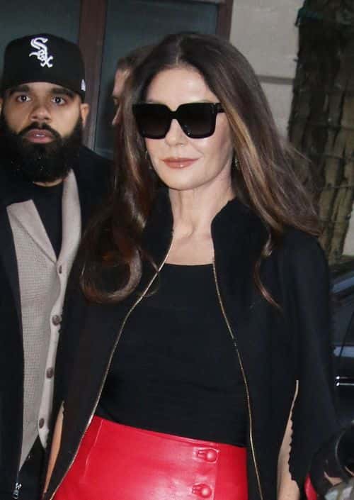 Catherine Zeta-Jones in NYC. (Backgrid)