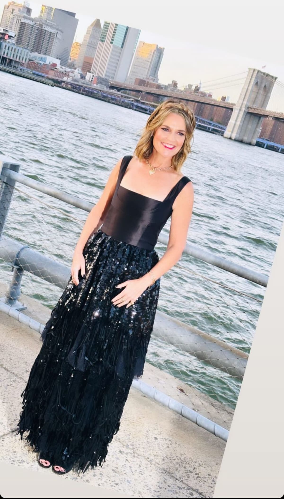 'Today' Savannah Guthrie stuns in black shimmer dress for NYC gala (@savannahguthrie/Instagram)