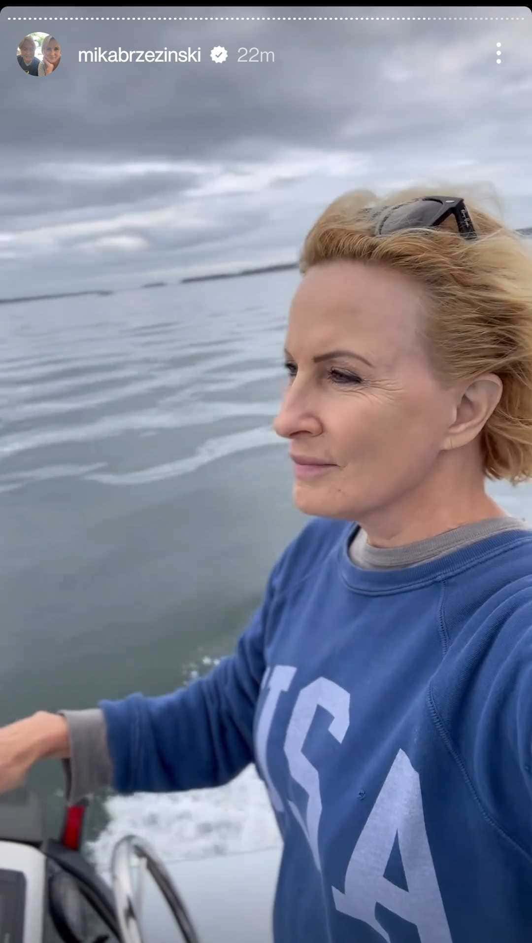 Mika Brzezinski adds several pictures and videos of her summer in Maine to her Instagram story (Instagram/@mikabrzezinski)