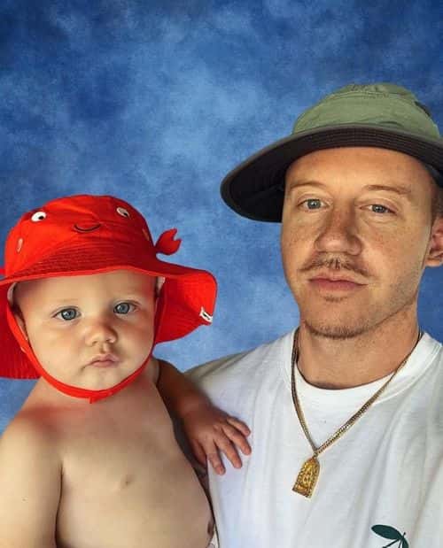 Macklemore with 18-month-old son Hugo (Instagram/@macklemore)