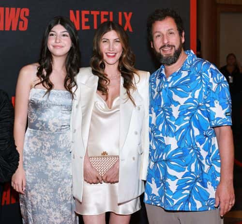 (L-R) Sadie Sandler, Jackie Sandler and Adam Sandler attend the Los Angeles Premiere Of Netflix's 