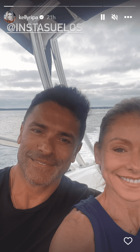 Kelly and Mark in Kelly's Instagram stories (@kellyripa/Instagram)