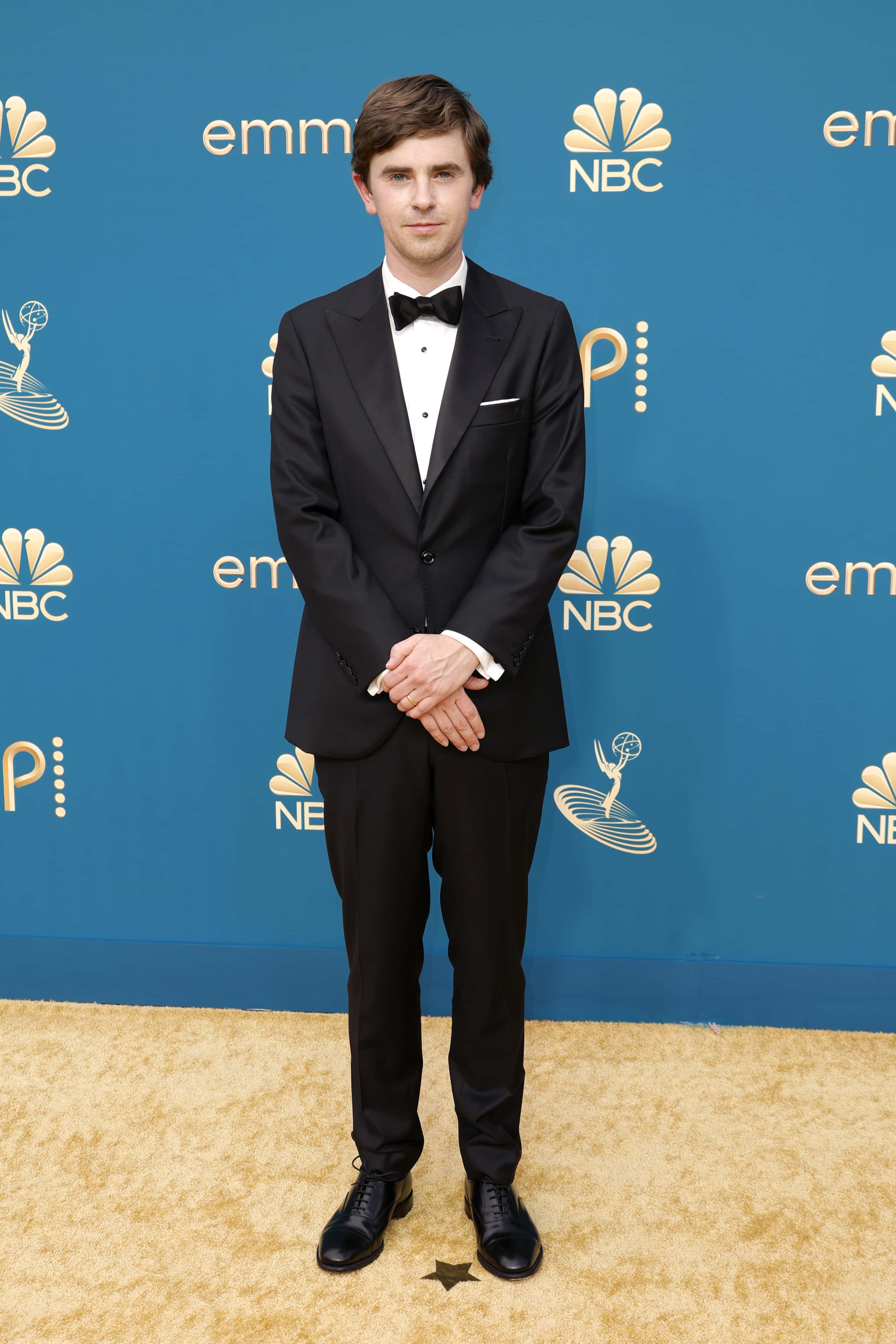 Freddie Highmore attends the 74th Primetime Emmys at Microsoft Theater on September 12, 2022 in Los Angeles, California.