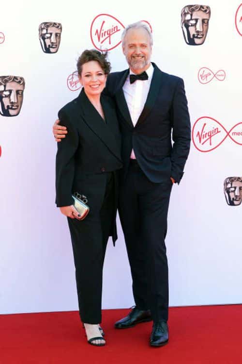 Olivia Colman and Ed Sinclair at the Virgin BAFTA TV Awards 2022 (Ian West/PA Images via Getty Images)