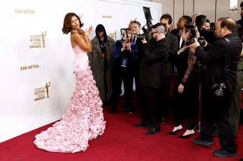 Zendaya attends the 29th Annual Screen Actors Guild Awards at Fairmont Century Plaza on February 26, 2023 in Los Angeles, California.