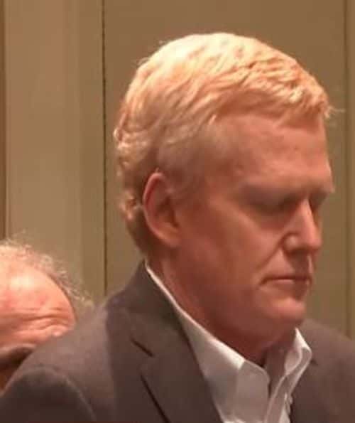 Alex Murdaugh looked frozen as the judgement read out ( YouTube/ Law and Crime network)