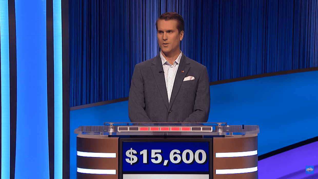 'Jeopardy!' champ Taylor Clagett has taken home a total of $31,800 after a two-day win (Jeopardy!/YouTube)