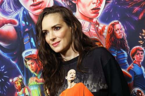 Winona Ryder attends a photocall for Netflix's 