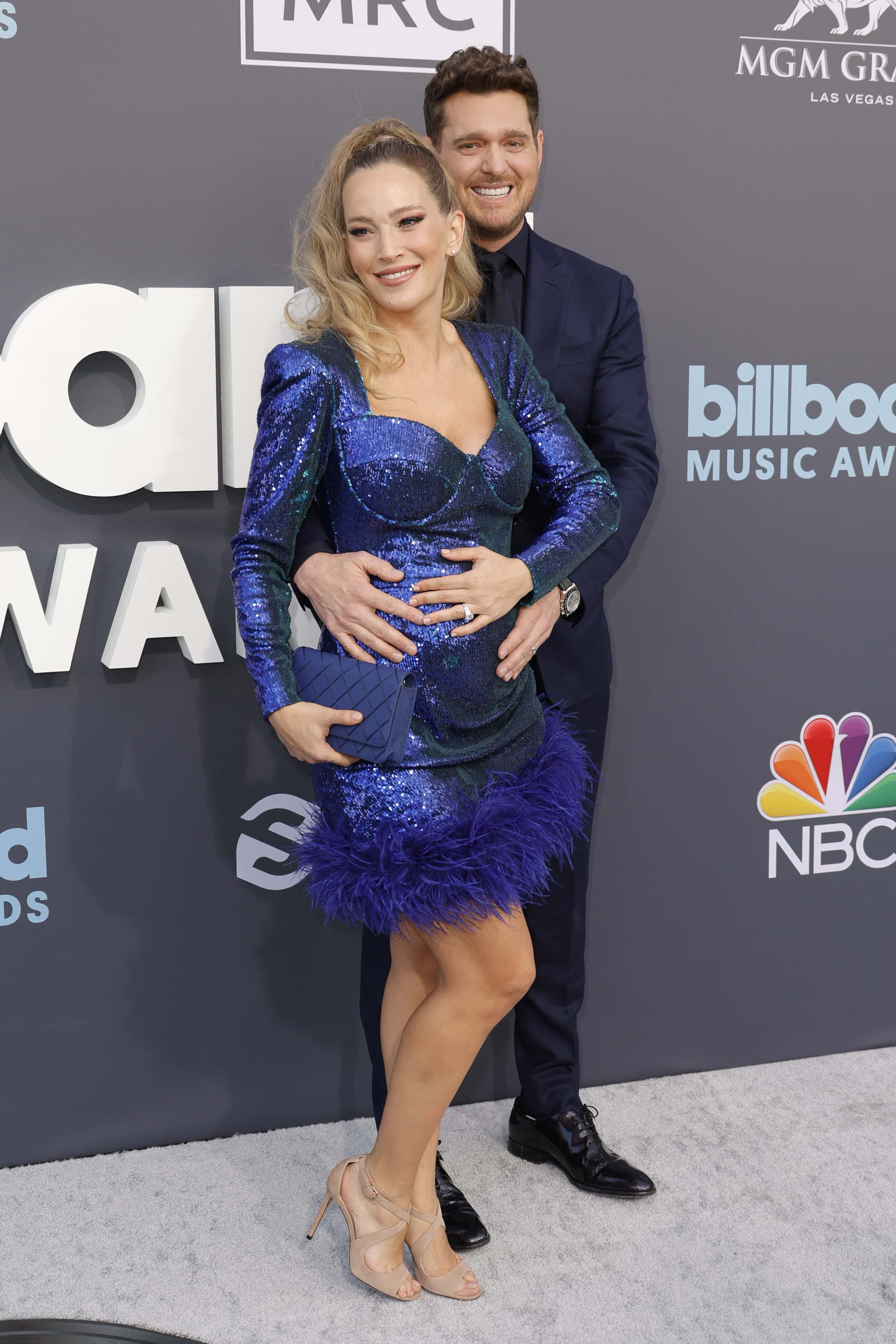 Luisana Lopilato and Michael Bublé attend the 2022 Billboard Music Awards at MGM Grand Garden Arena on May 15, 2022 in Las Vegas, Nevada.