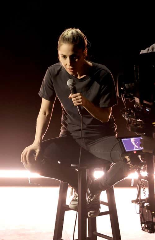 Lady Gaga performs onstage during the 95th Annual Academy Awards at Dolby Theatre on March 12, 2023 in Hollywood, California.