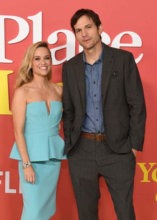 Reese Witherspoon and Ashton Kutcher attend World Premiere Of Netflix's