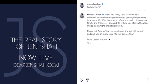 Jen Shah presents her truth to her fans (Instagram/therealjenshah)