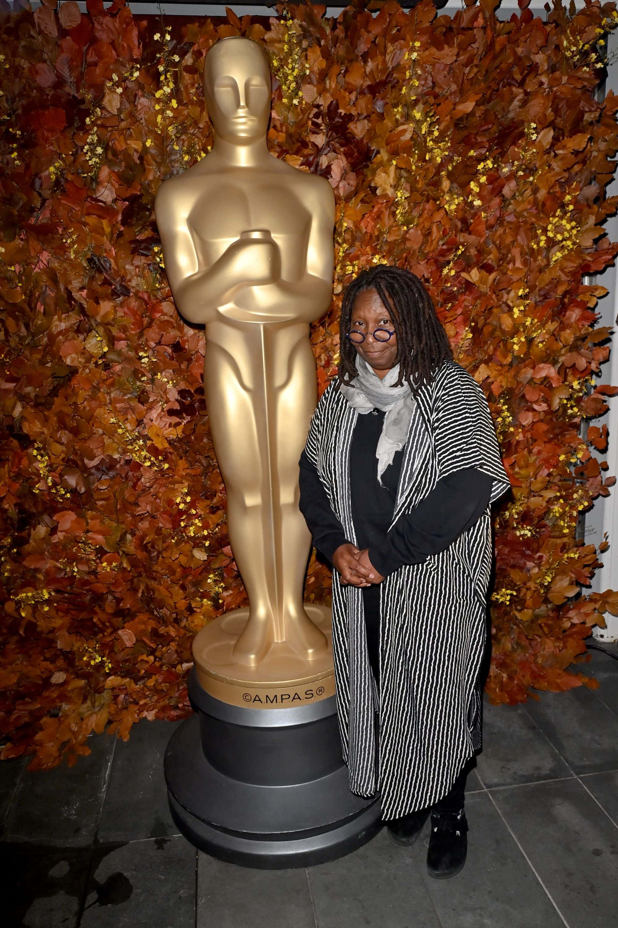 Whoopi Goldberg attends The Academy of Motion Picture Arts and Sciences New York New Member Reception at The Press Lounge on October 03, 2022 in New York City. (Photo by Bryan Bedder/Getty Images for The Academy of Motion Picture Arts & Sciences)