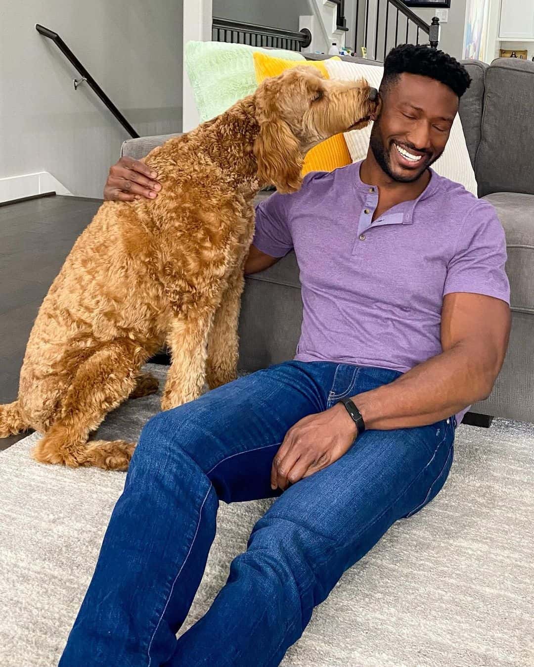 'Love is Blind' Season 5 star Uche Okoroha has a dog named Kobe (Instagram/@imabovethelaw)