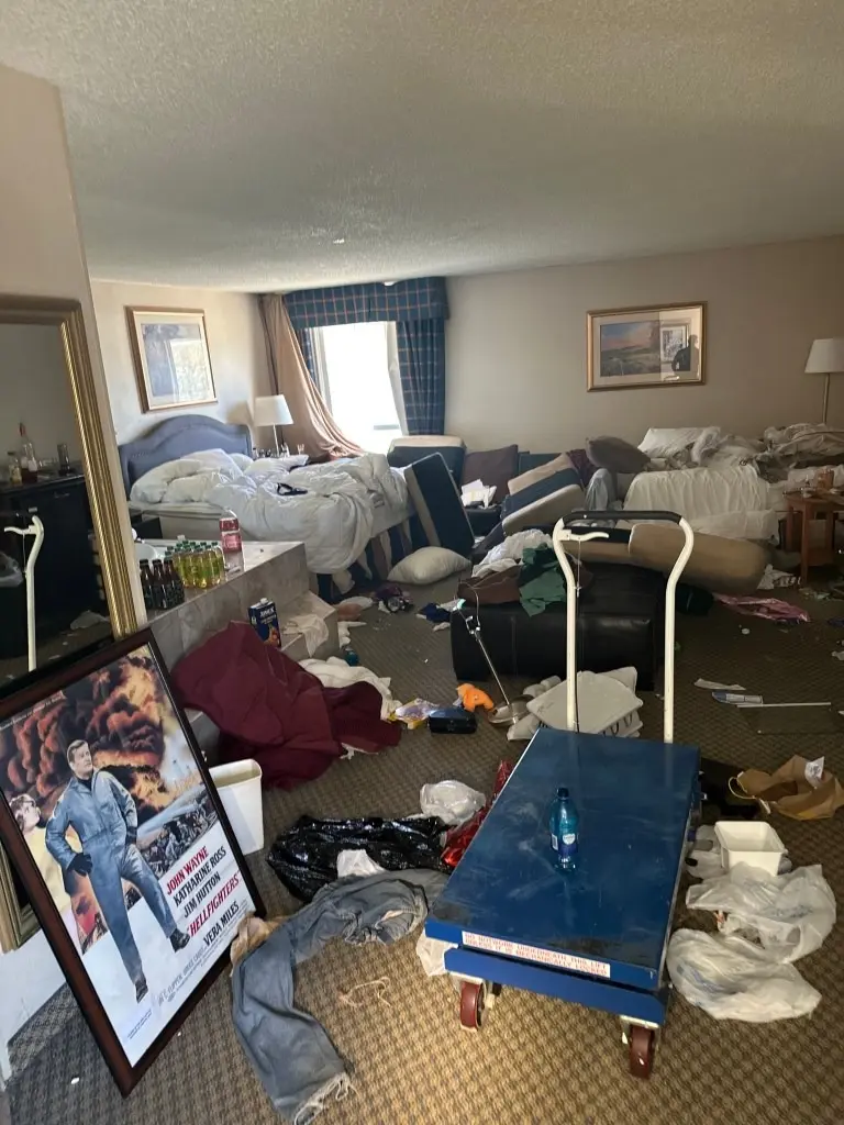 The damage was estimated to be in the millions at the motel (Bruce Knell)