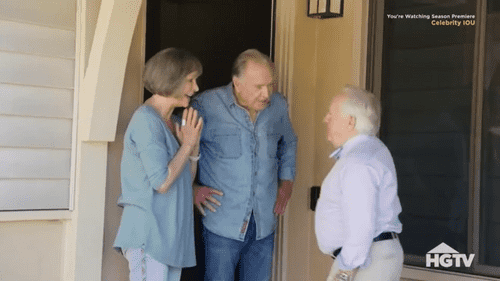 The late Leslie Jordan surprised his friends Rosemary Alexander and Newell Alexander with a renovation on 'Celebrity IOU' Season 4 Part 2 (HGTV)