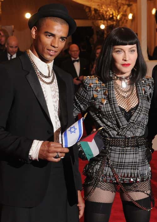 Brahim Zaibat and Madonna attend the 2013 Costume Institute Gala - PUNK: Chaos to Couture at Metropolitan Museum of Art on May 6, 2013 in New York City.