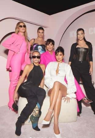 The Kardashian sisters were seen together for the cosmetics launch  (Kylie Jenner/ Instagram)