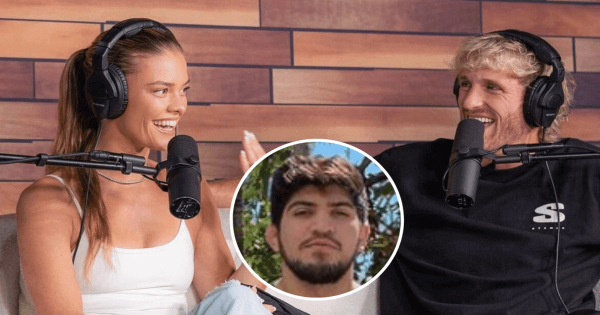 Dillon Danis took a jab at Logan Paul's fiancee Nina Agdal by saying that she was a transgender (@ninaagdal/Instagram, @dillondanis/Instagram)
