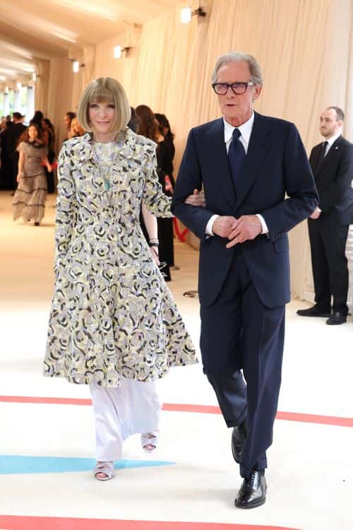 Anna Wintour and Bill Nighy attend The 2023 Met Gala Celebrating 