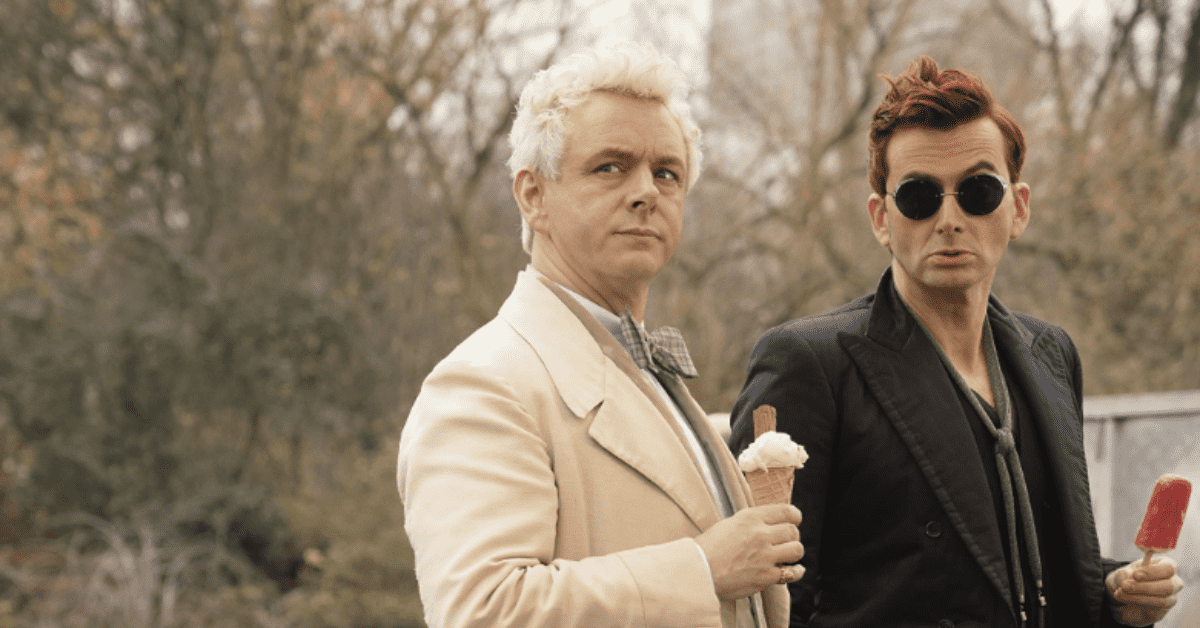 Michael Sheen and David Tennant in Good Omens (IMDb)