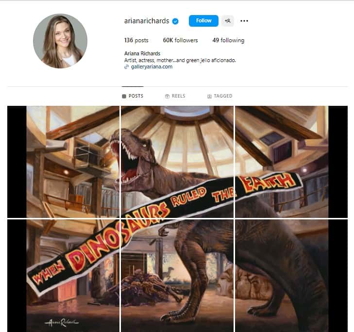 Painting by Ariana Richards (Instagram/@arianarichards)