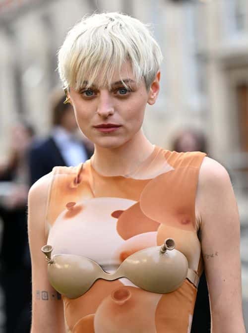 Emma Corrin attends The Olivier Awards 2022 with MasterCard at the Royal Albert Hall on April 10, 2022 in London, England.