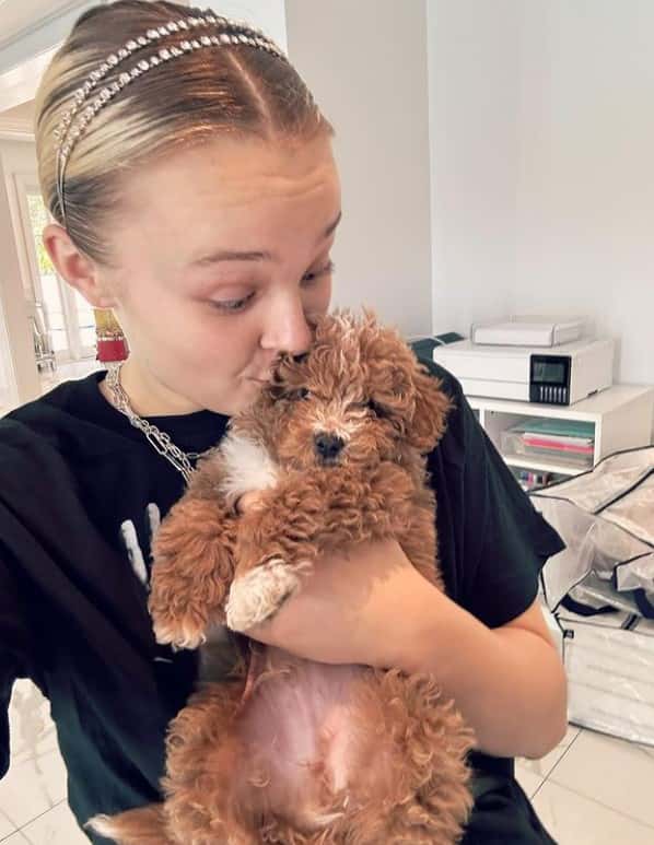 Jojo Siwa with her late puppy Tooie (Instagram/@itsjojosiwa)