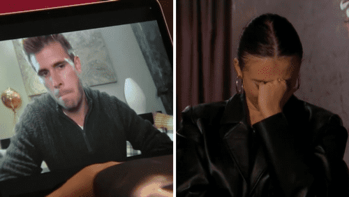 Greer cries over her conversation with Zach in 'The Bachelor' (ABC)