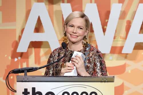 Michelle Williams speaks onstage during The 2022 Gotham Awards at Cipriani Wall Street on November 28, 2022 in New York City.