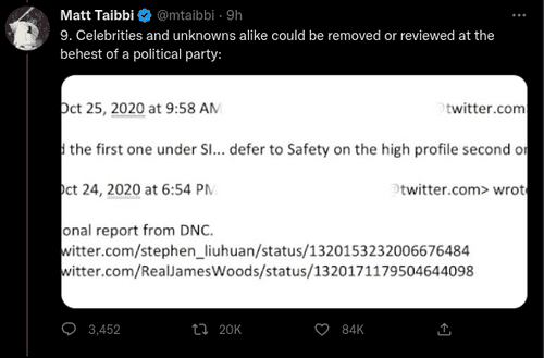 James Woods is not a happy man and he will be suing Twitter (@mttaibi/Twitter)