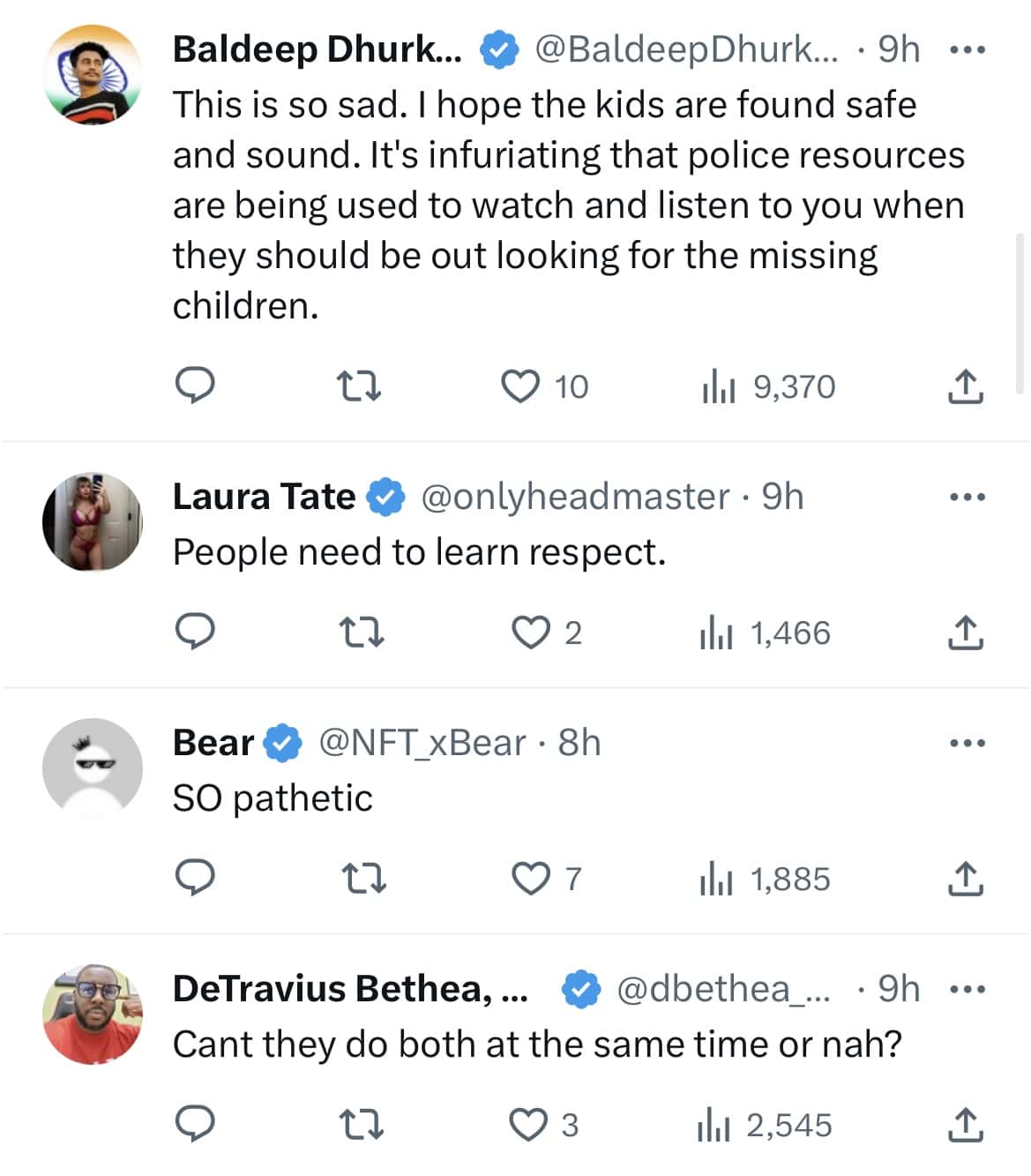 comments on Tristan Tate's Tweet (@Tatethetalisman/Twitter)