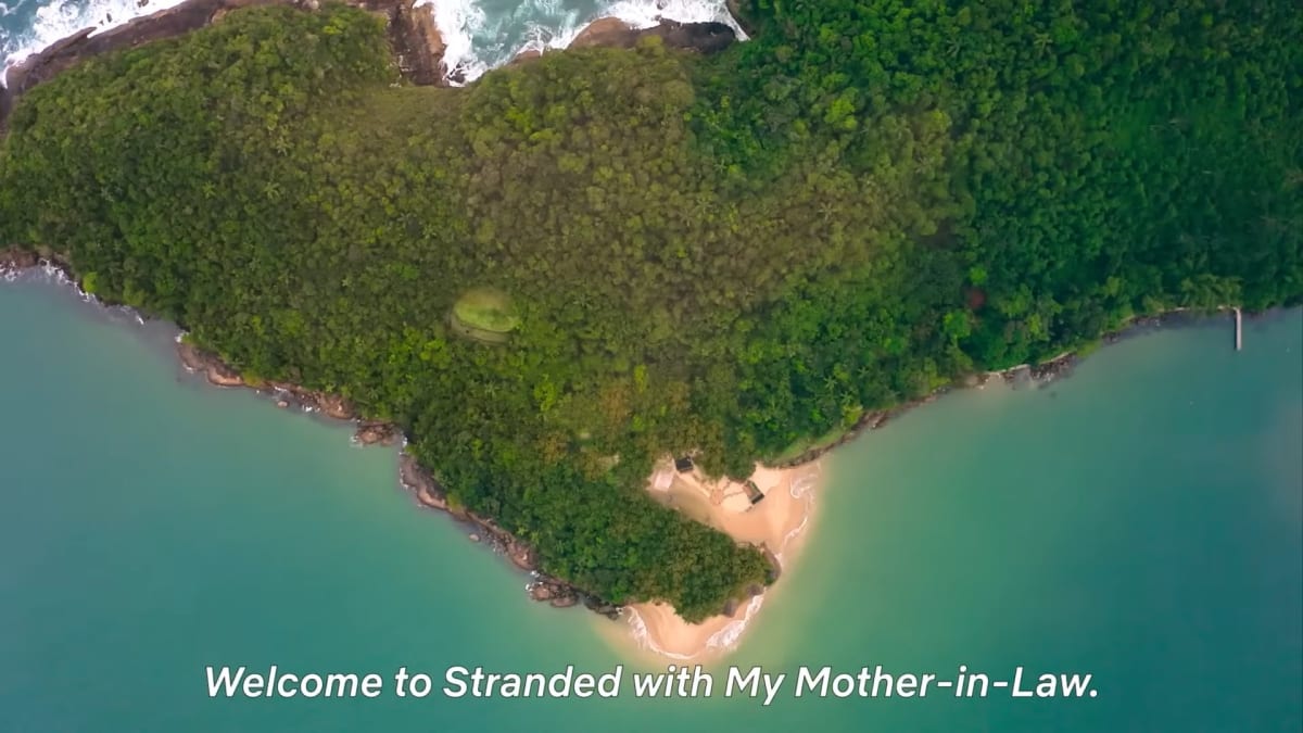 'Stranded With My Mother-In-law' Season 1 was filmed on a deserted island in Brazil (YouTube/@netflix)