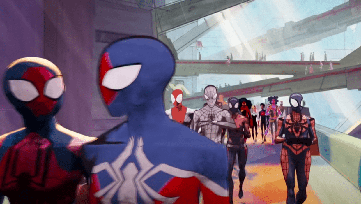A glimpse at some of the variants in 'Spider-Man: Across the Spider-Verse' (YouTube/Sony Pictures Entertainment)